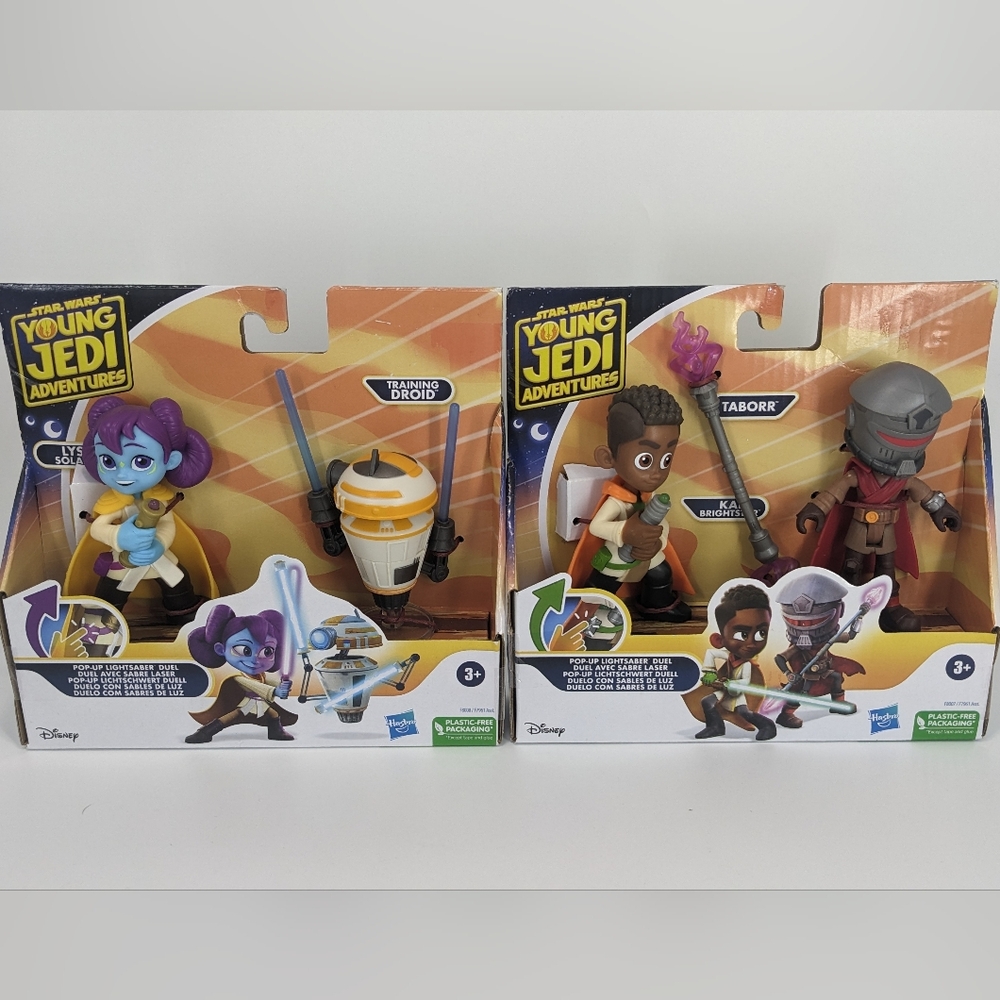 Star Wars Young Jedi Adventures Lys, Droid, Taborr, and Kai Figures